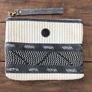 Fendi Black and Cream Clutch with certificate of origin